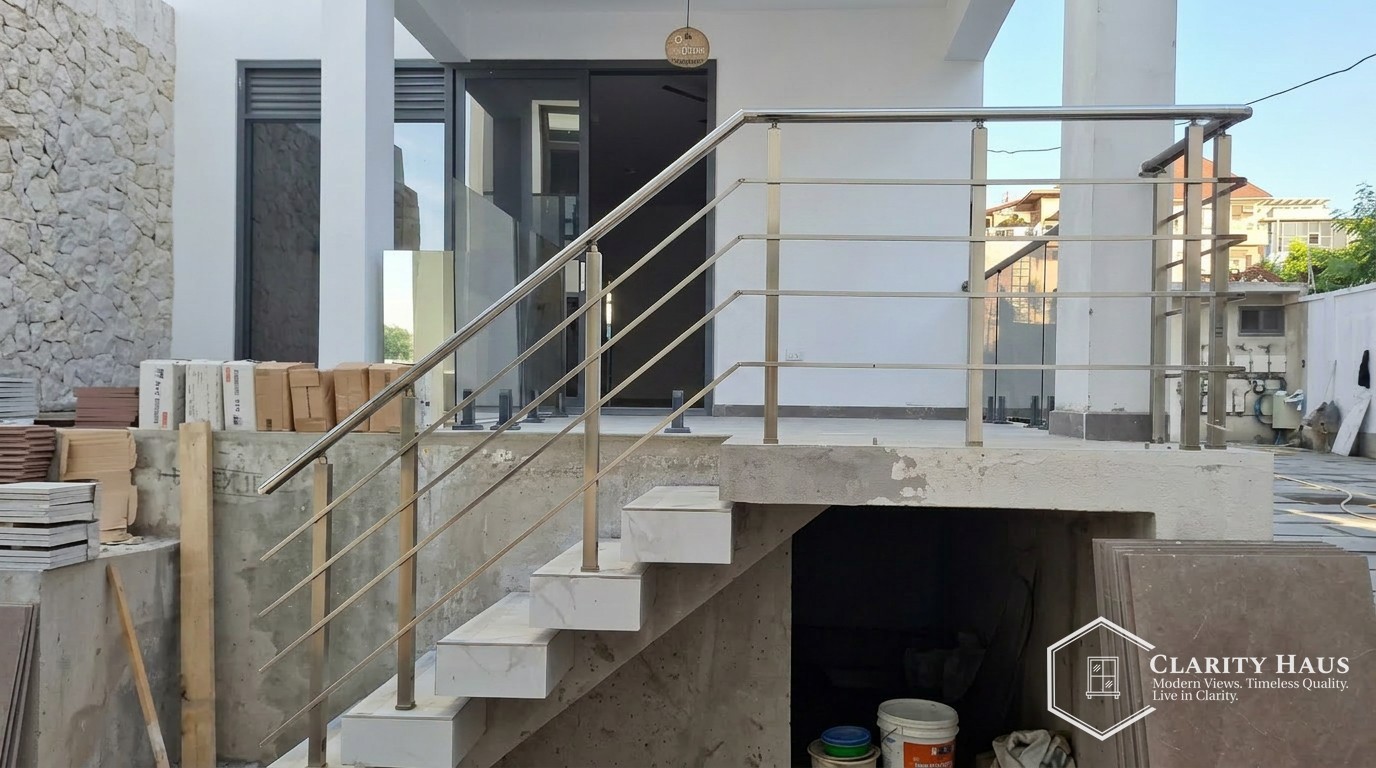 Steel Handrails & Balustrades — 3-storey Family Villa — image 2